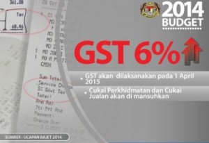 GST akan dilaksanakan pada 1 April 2013